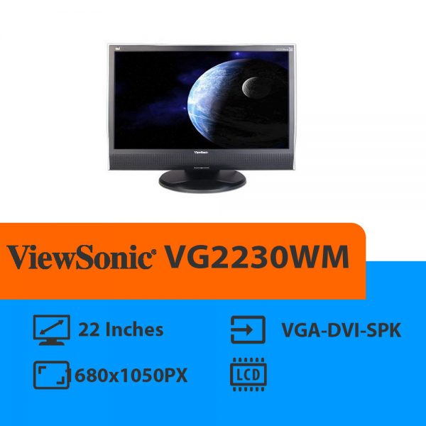 مانیتور استوک 22 اینچ ViewSonic مدلVG2230WM فروشگاه آنلاین کامپیوتر پایتخت (www.paytakhtpc.ir)